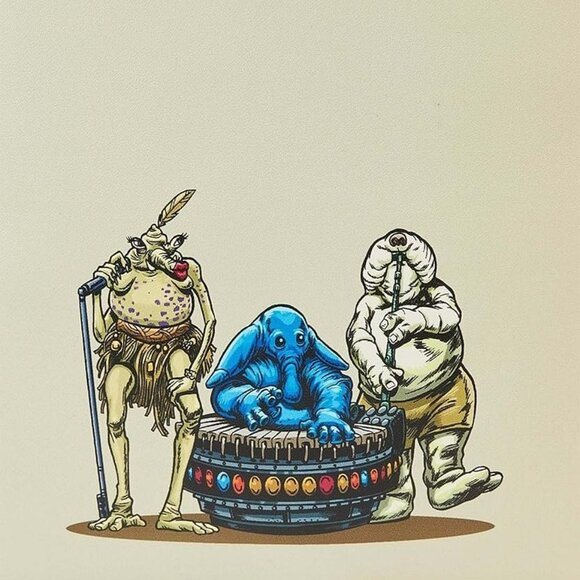 Loungefly Star Wars Return of the Jedi 40th Anniversary Jabba\'s Palace Scene NWT